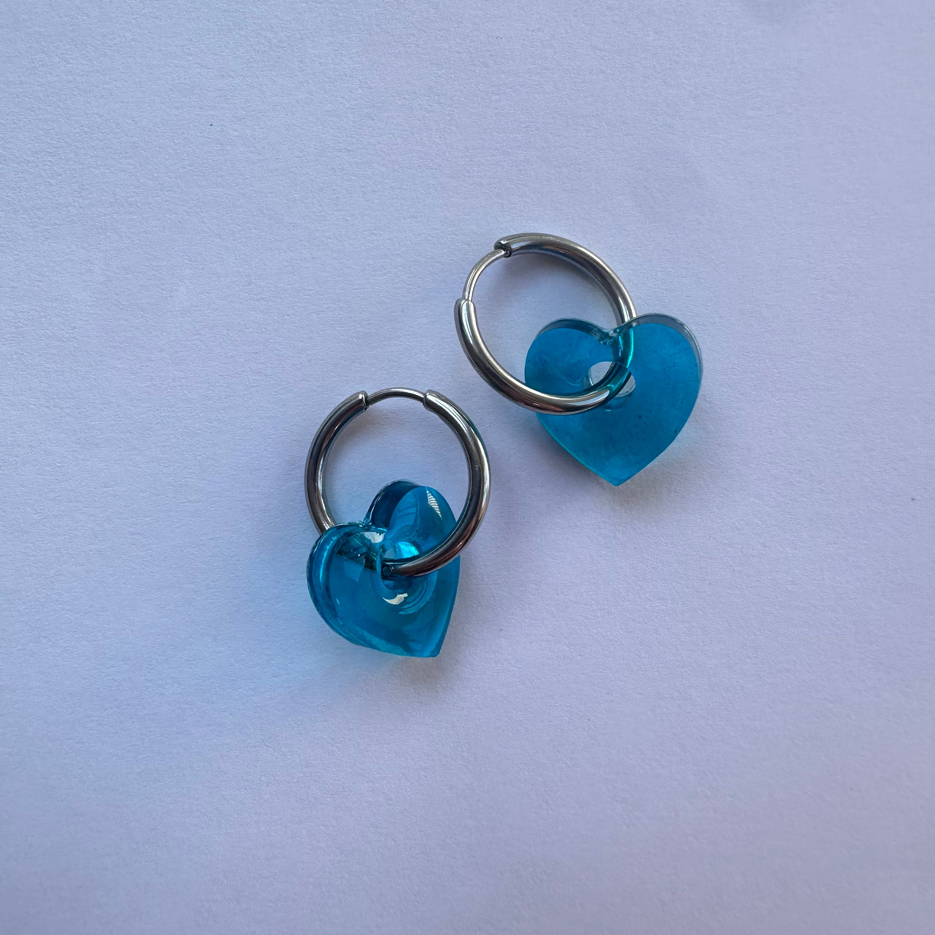 Soft heart blue
