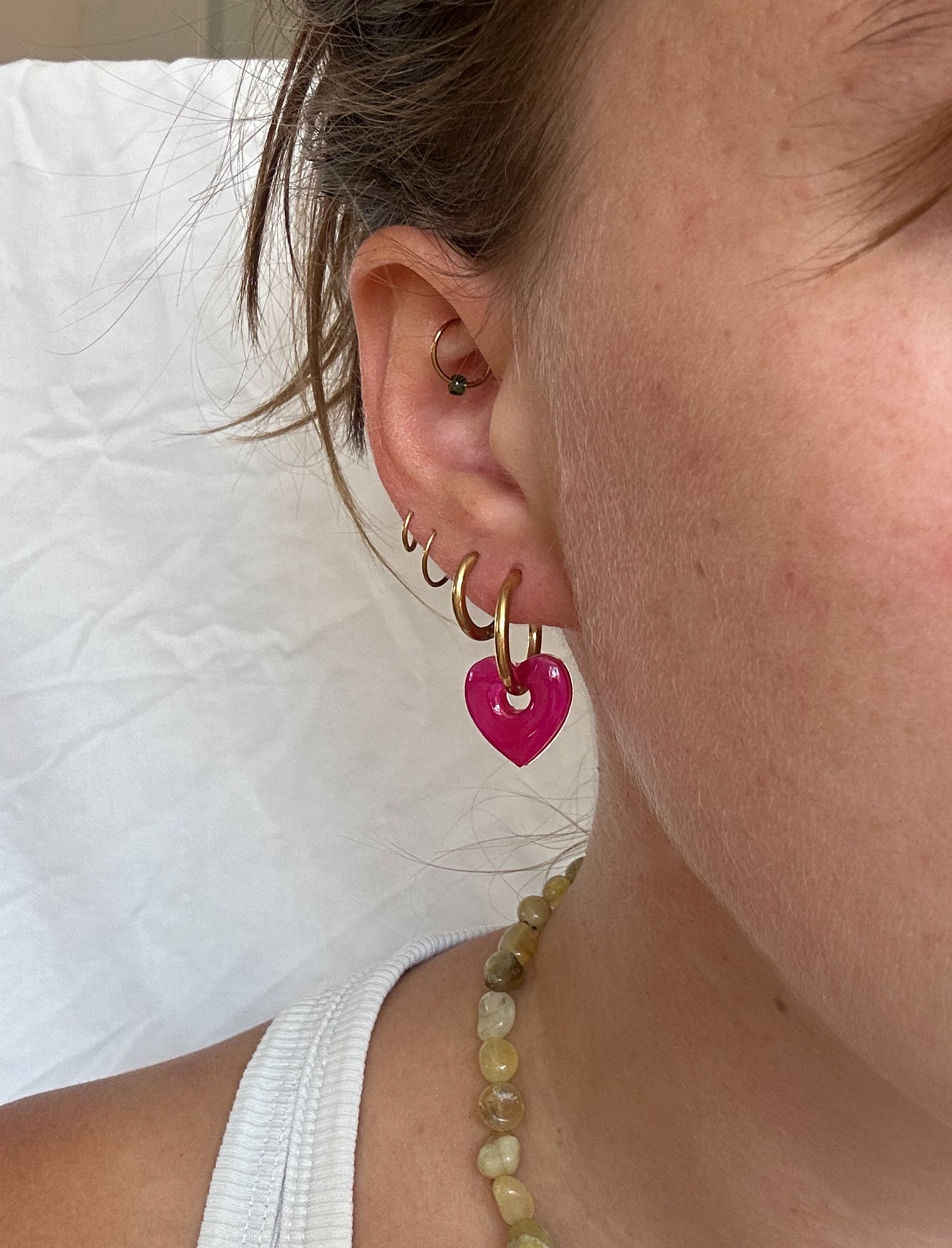 Soft heart pink