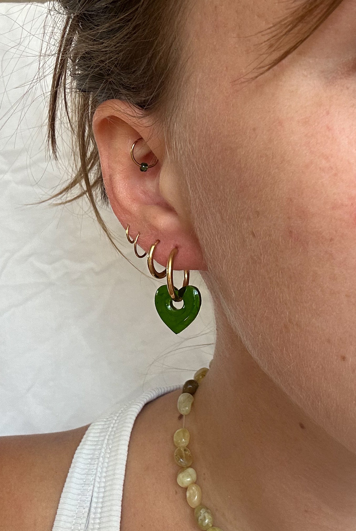 Soft heart green